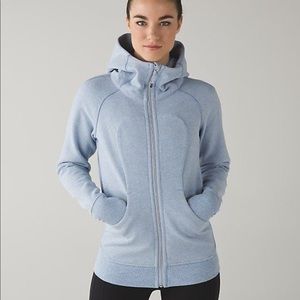 Light blue lululemon scuba hoodie